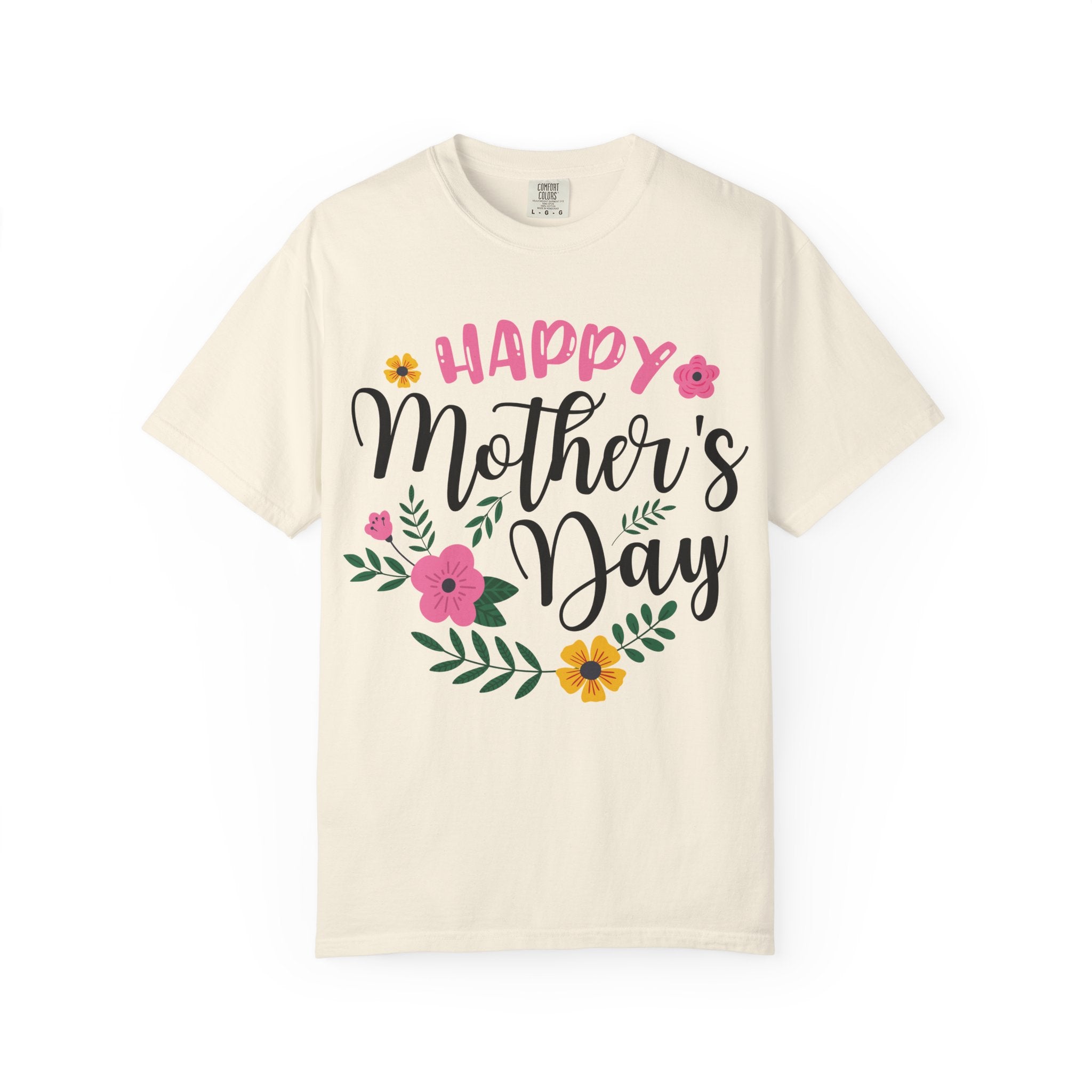 Mother's Day Floral T-Shirt — "Happy Mother's Day" Celebration Tee