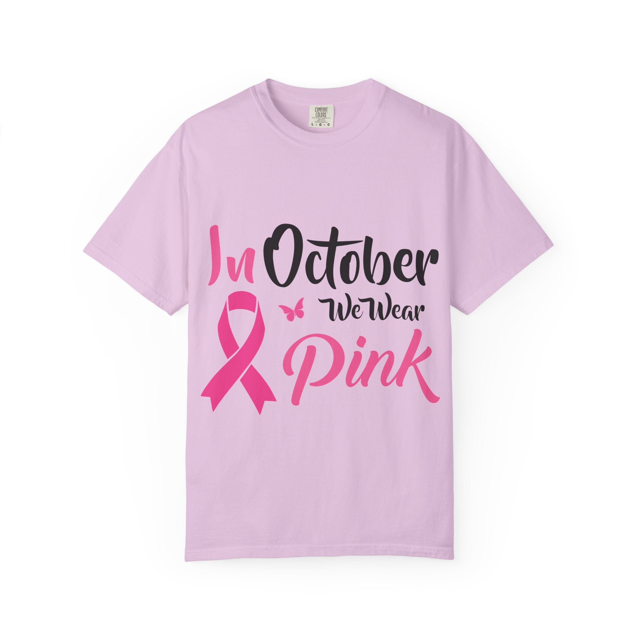 Breast Cancer Awareness T-Shirt — "In October We Wear Pink" Tee