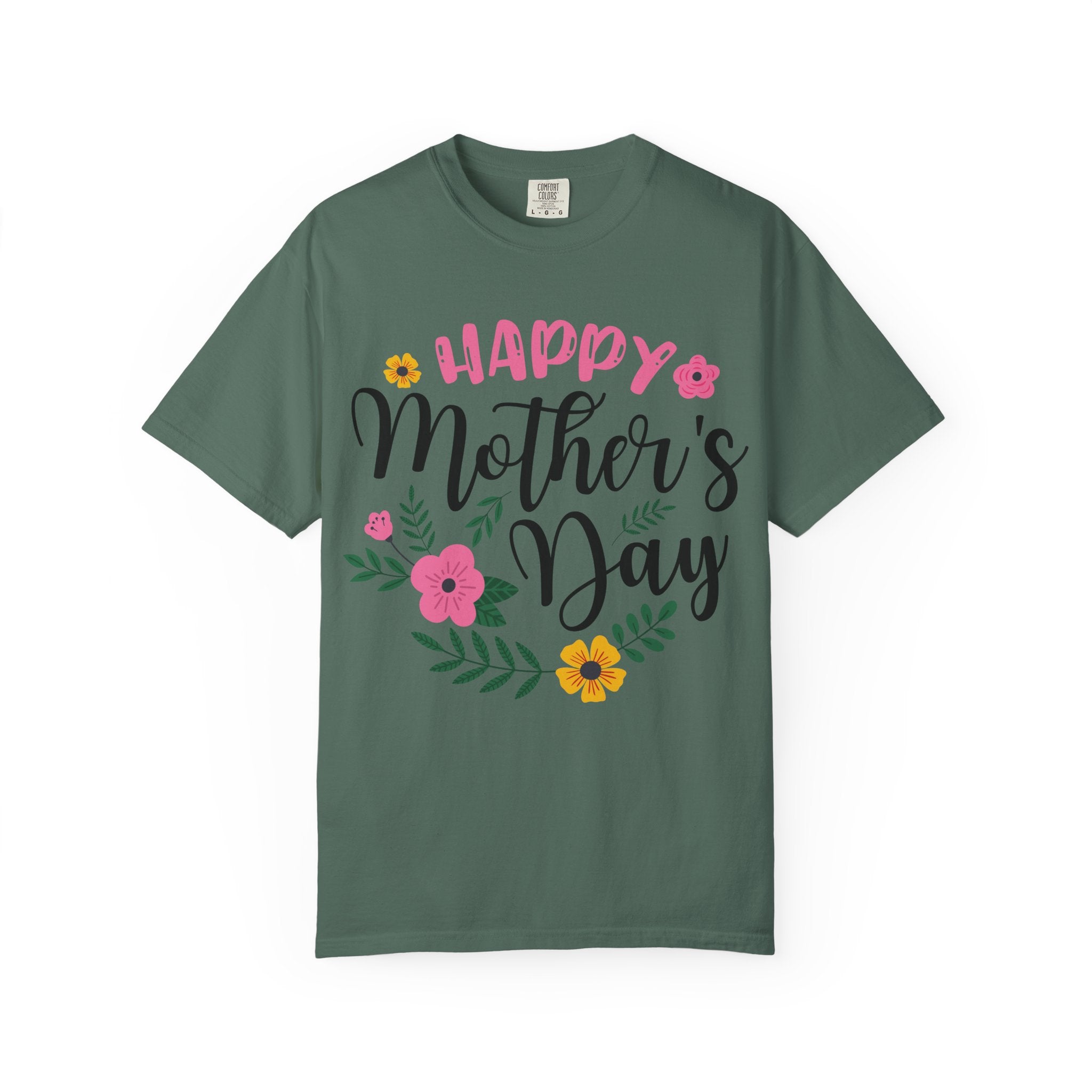 Mother's Day Floral T-Shirt — "Happy Mother's Day" Celebration Tee