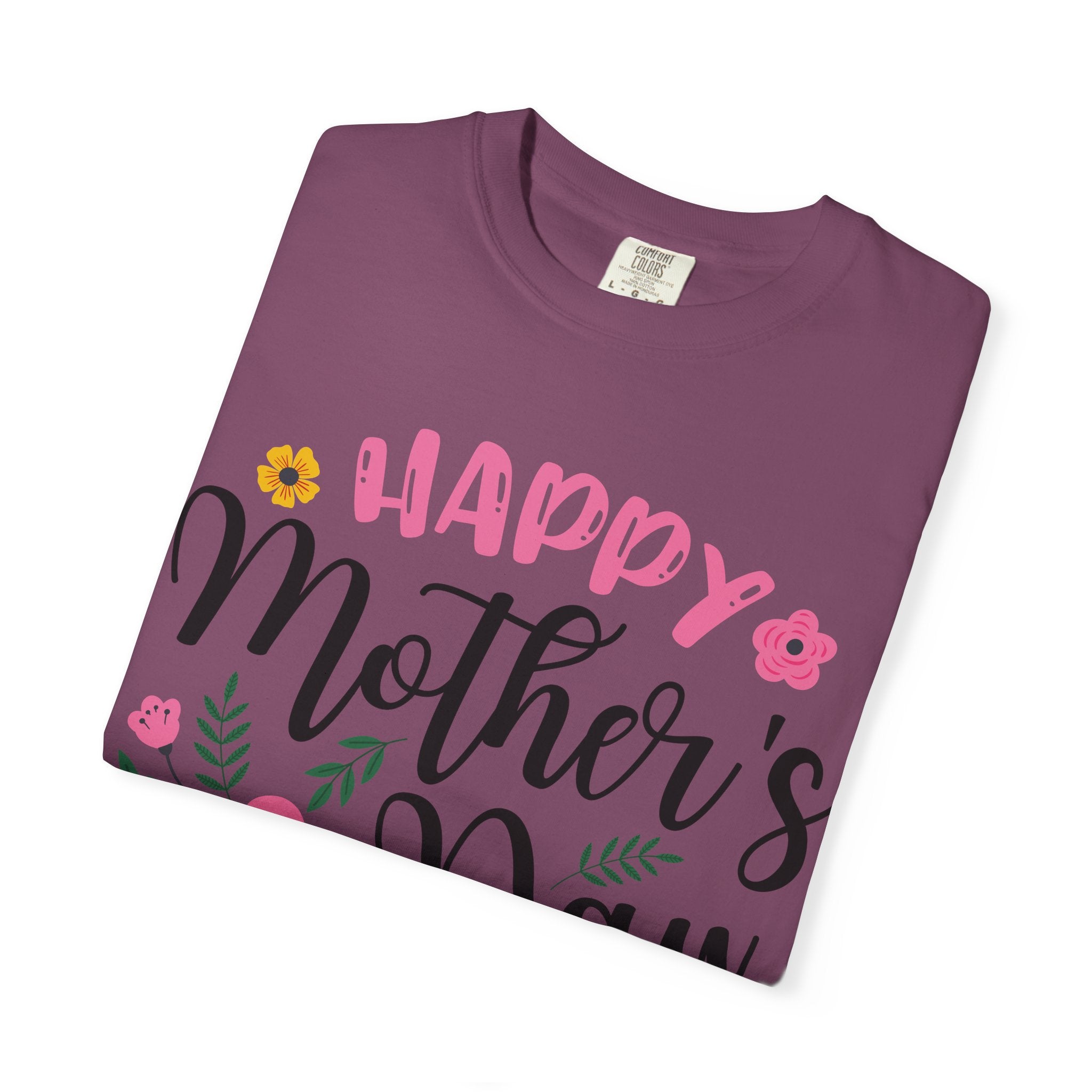 Mother's Day Floral T-Shirt — "Happy Mother's Day" Celebration Tee