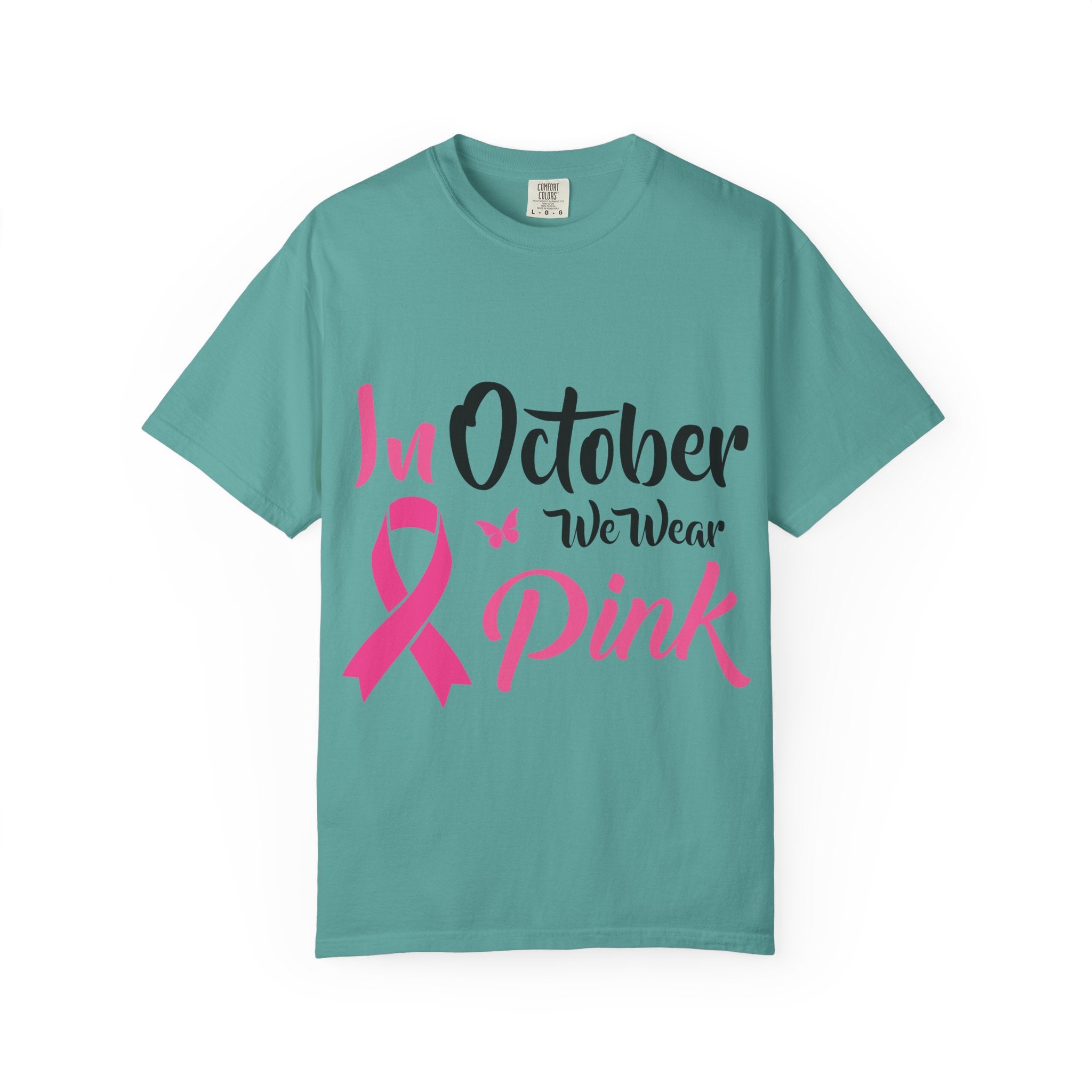 Breast Cancer Awareness T-Shirt — "In October We Wear Pink" Tee