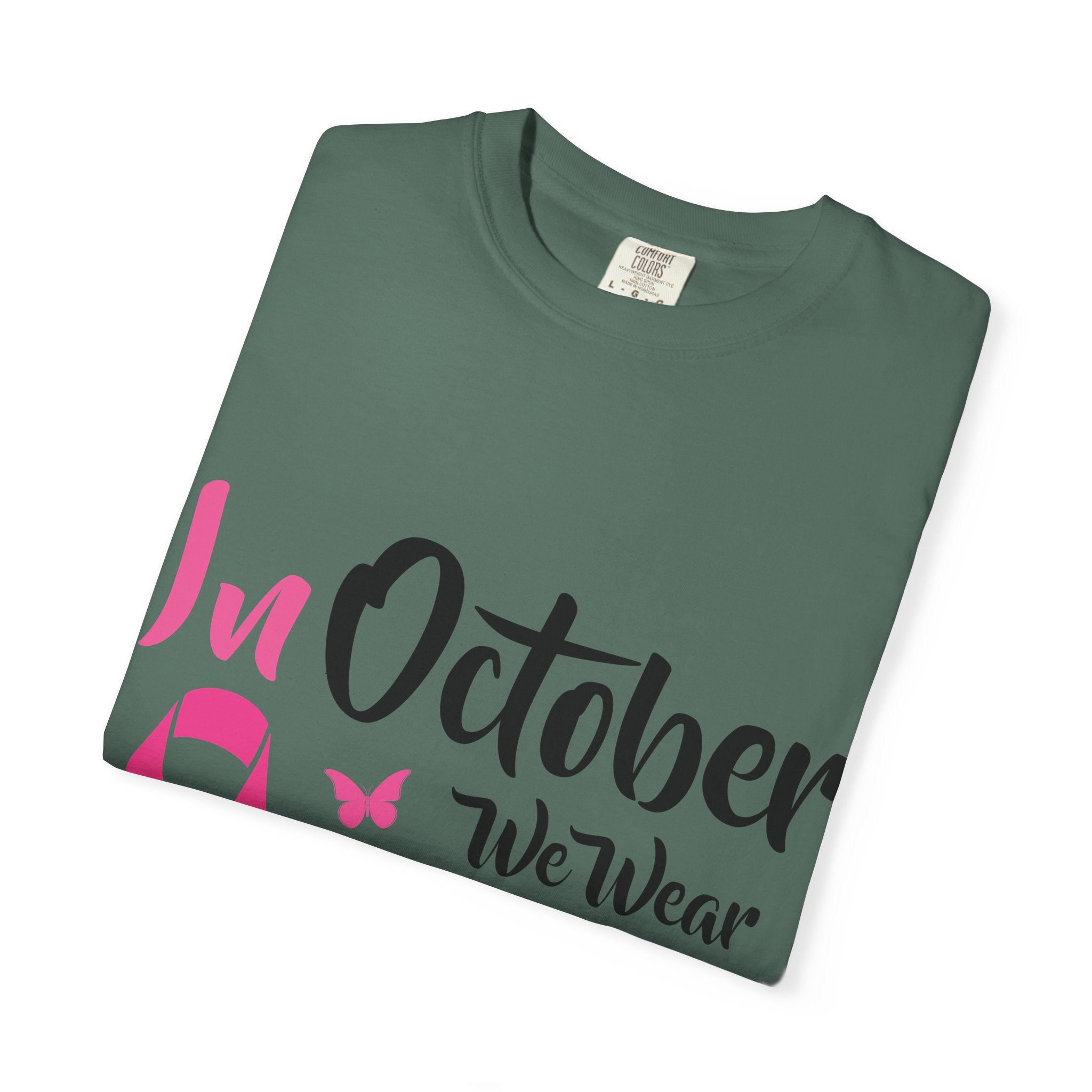Breast Cancer Awareness T-Shirt — "In October We Wear Pink" Tee