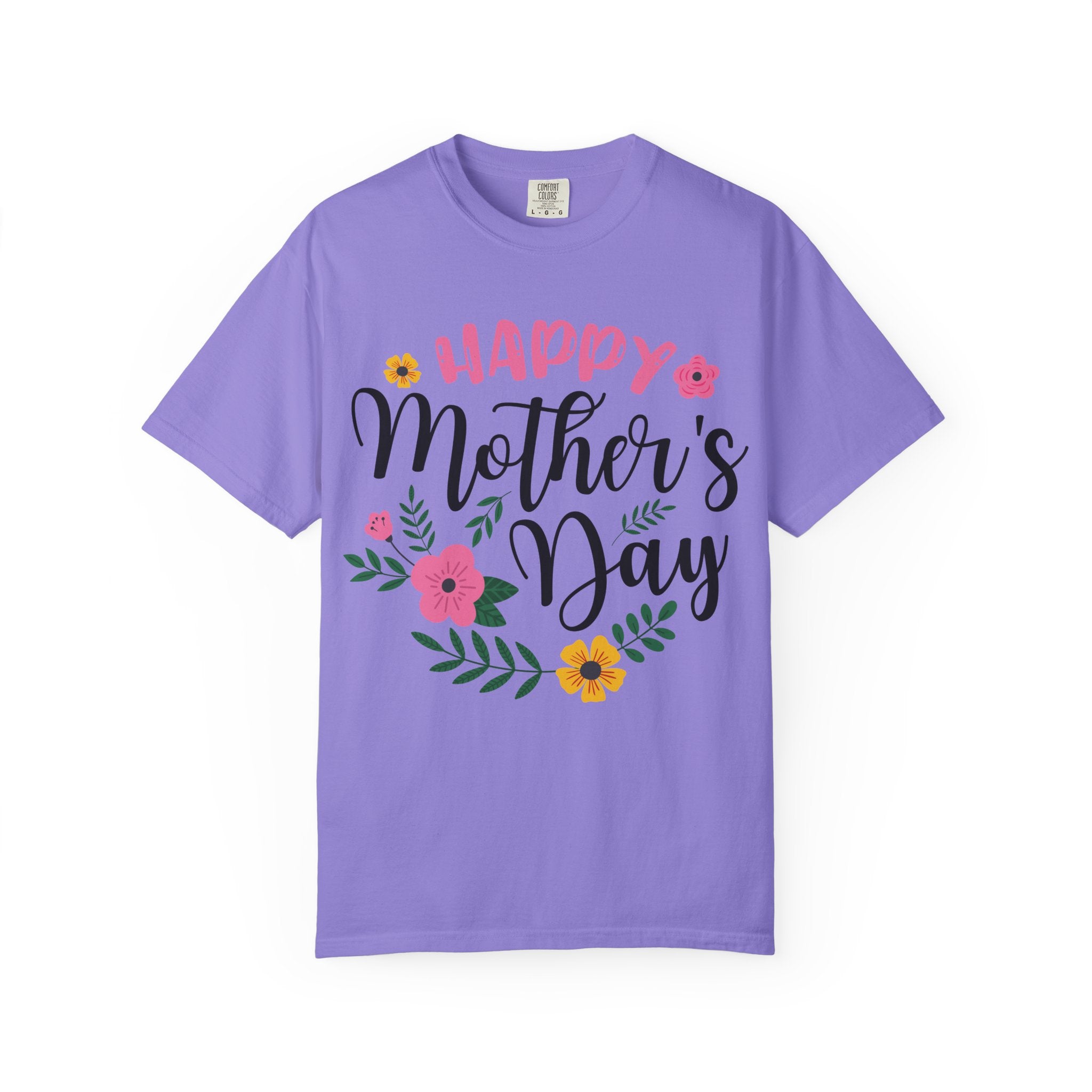 Mother's Day Floral T-Shirt — "Happy Mother's Day" Celebration Tee