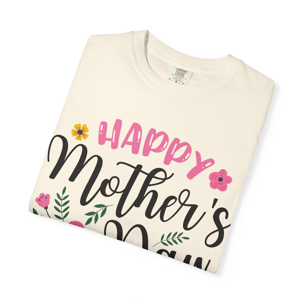 Mother's Day Floral T-Shirt — "Happy Mother's Day" Celebration Tee