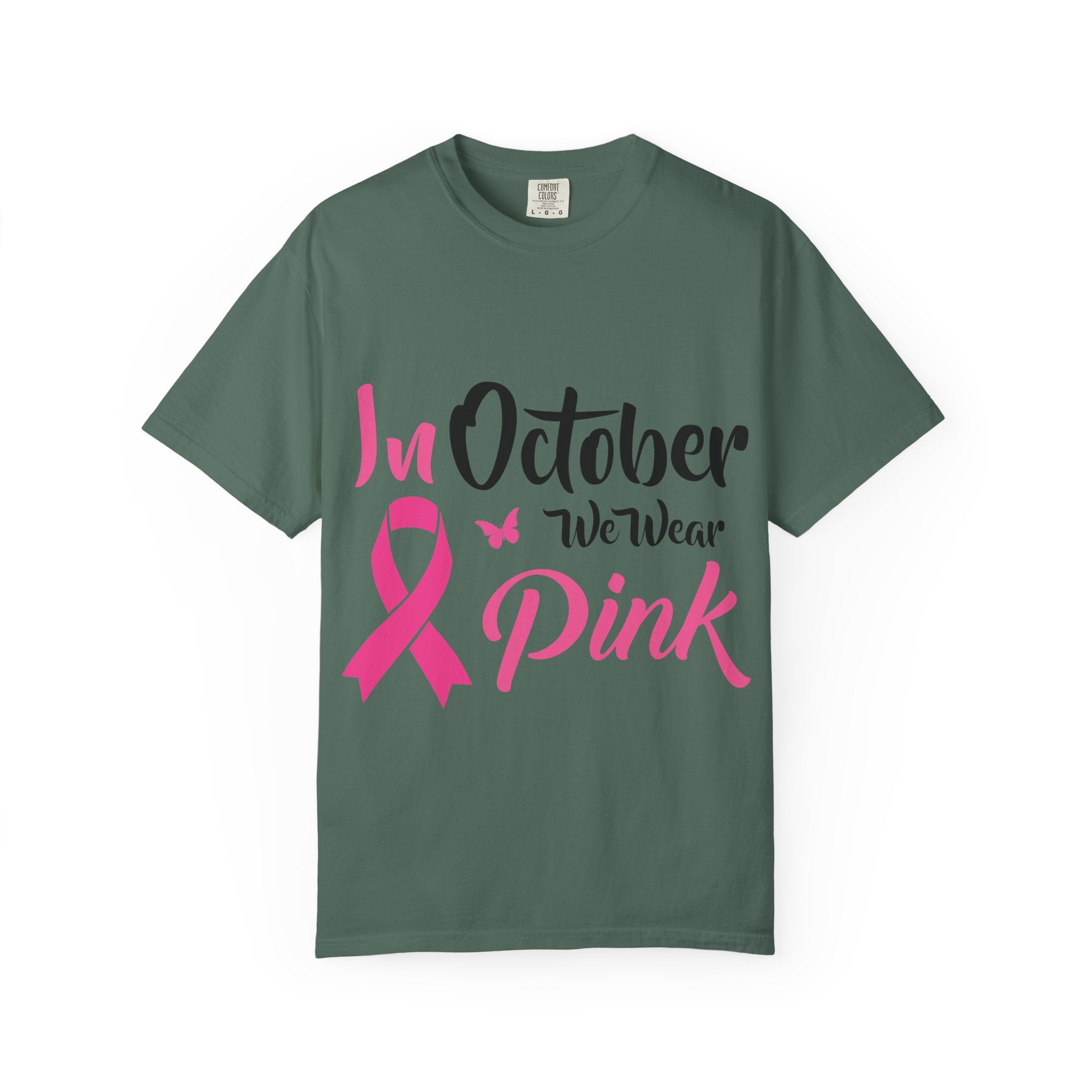 Breast Cancer Awareness T-Shirt — "In October We Wear Pink" Tee