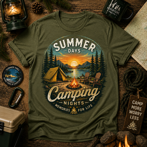 Camping Dad T-Shirt — Certified Outdoor Father Tee