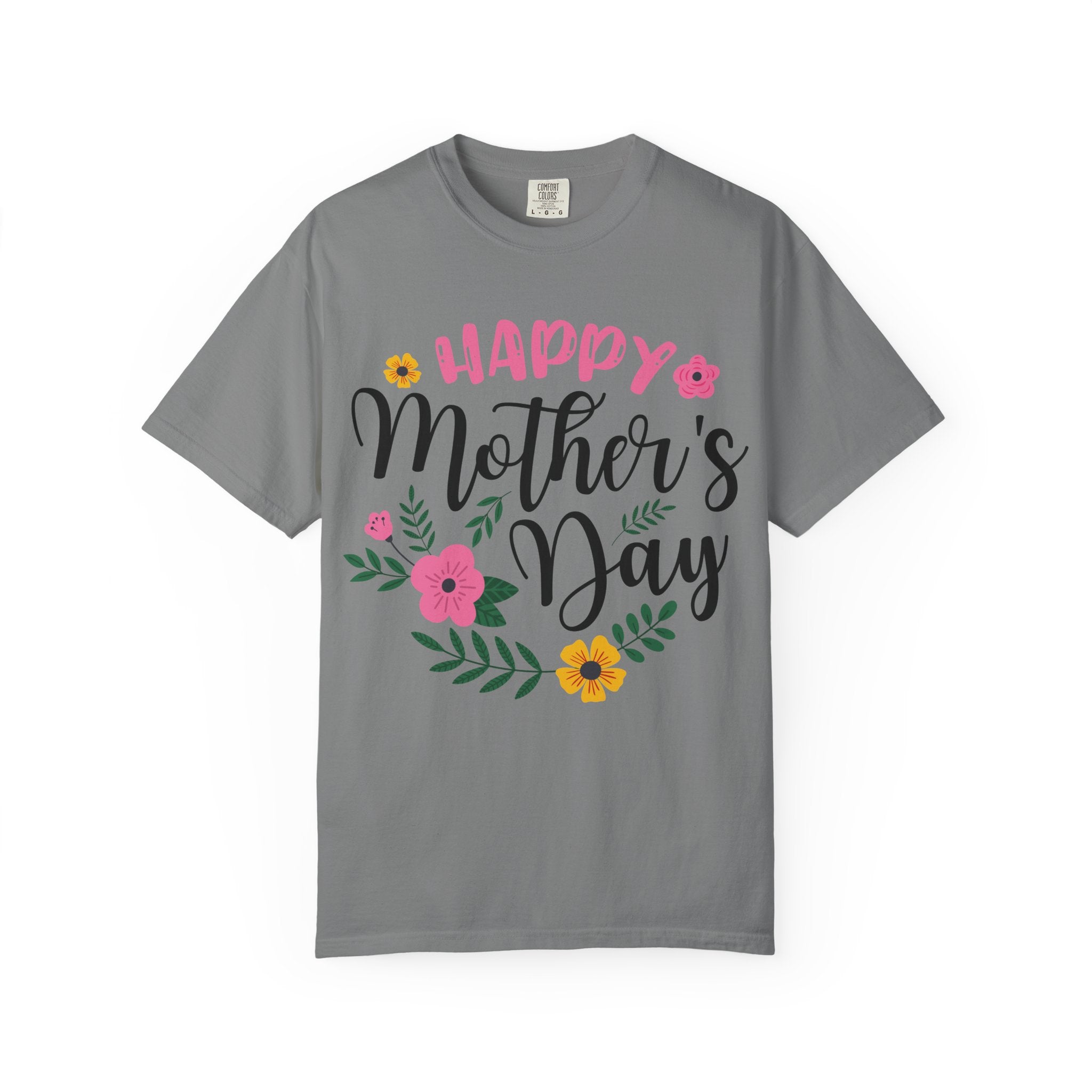 Mother's Day Floral T-Shirt — "Happy Mother's Day" Celebration Tee