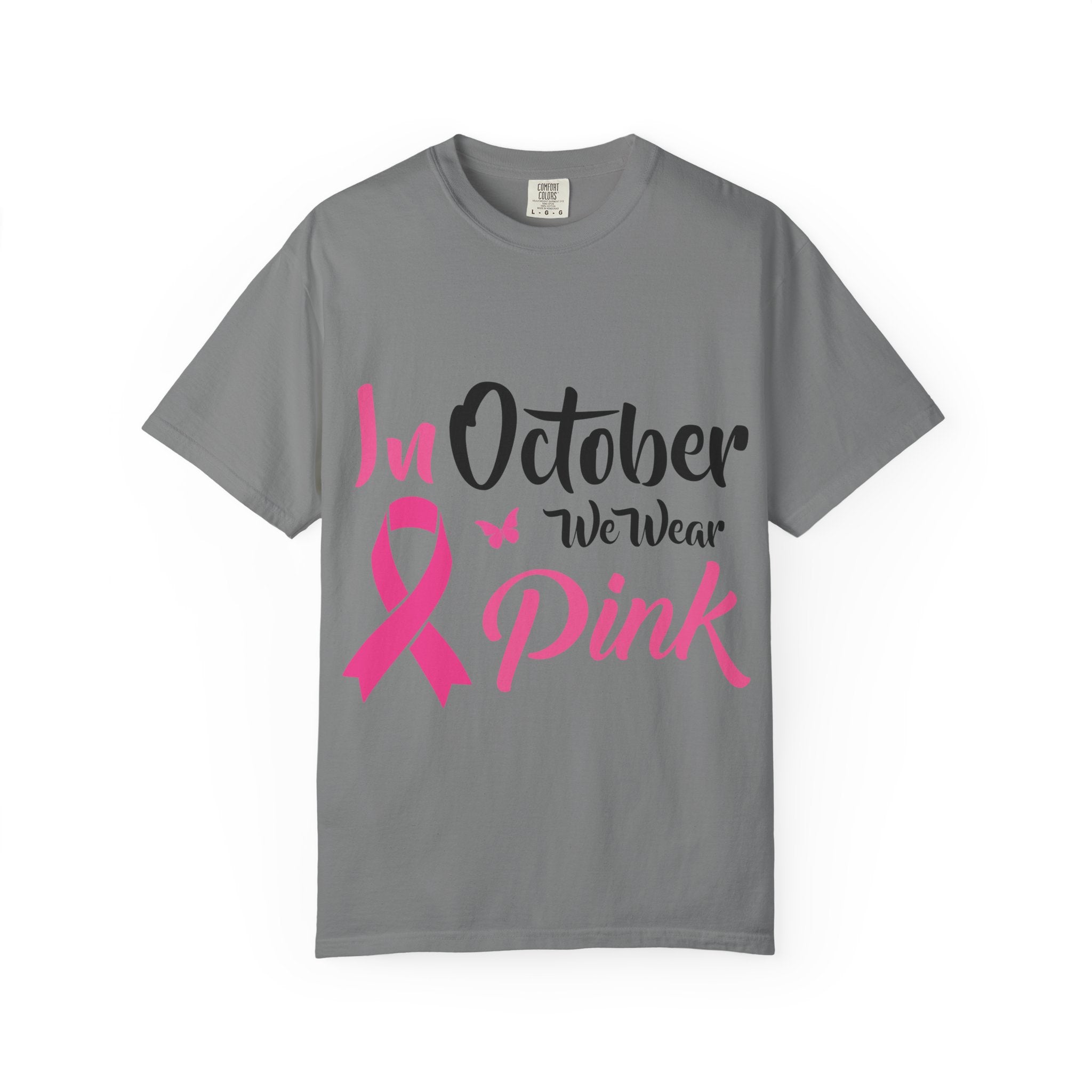 Breast Cancer Awareness T-Shirt — "In October We Wear Pink" Tee