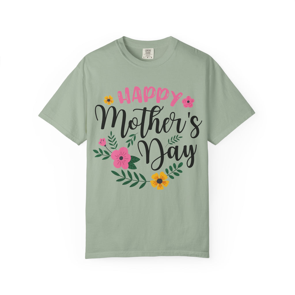 Mother's Day Floral T-Shirt — "Happy Mother's Day" Celebration Tee