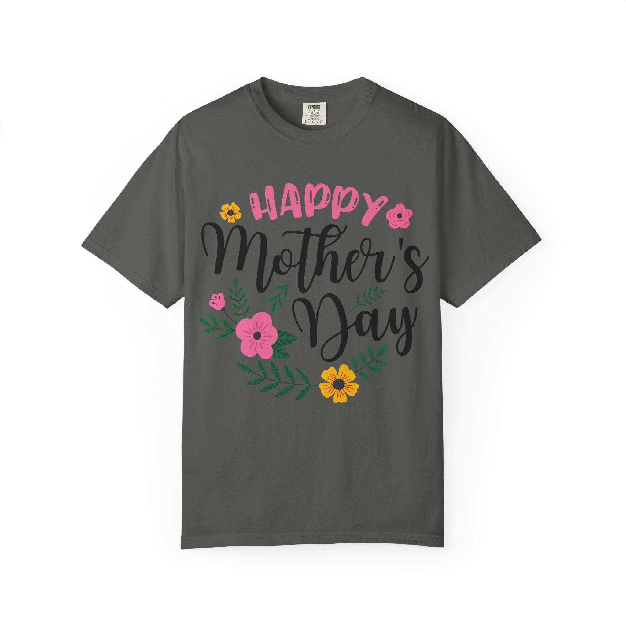 Mother's Day Floral T-Shirt — "Happy Mother's Day" Celebration Tee