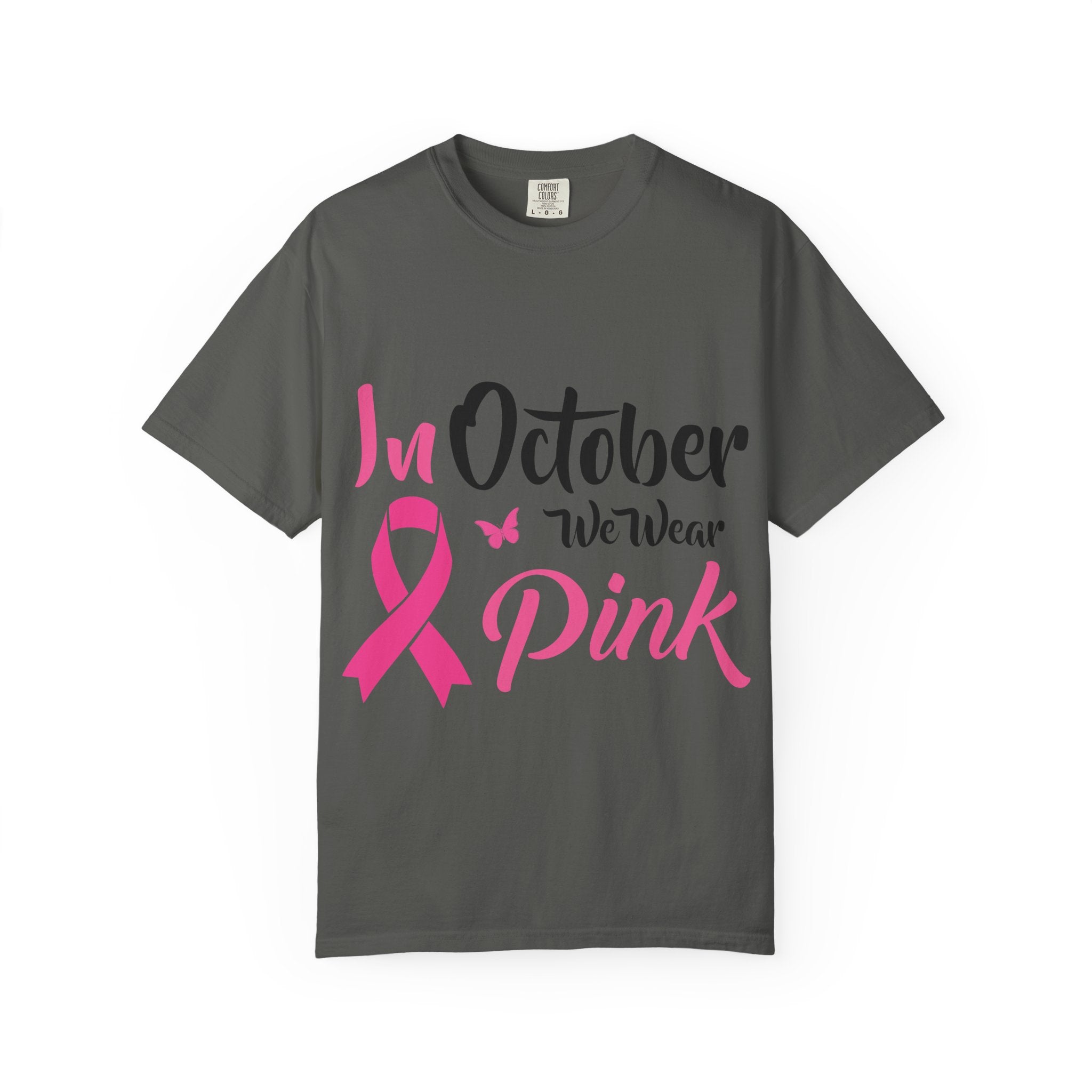 Breast Cancer Awareness T-Shirt — "In October We Wear Pink" Tee